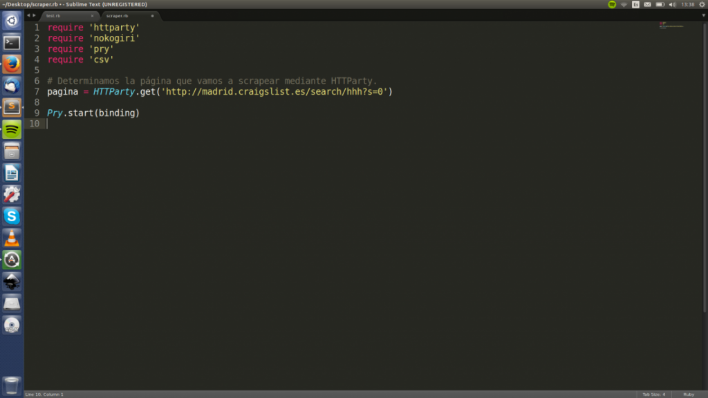 Solicitud HTTParty