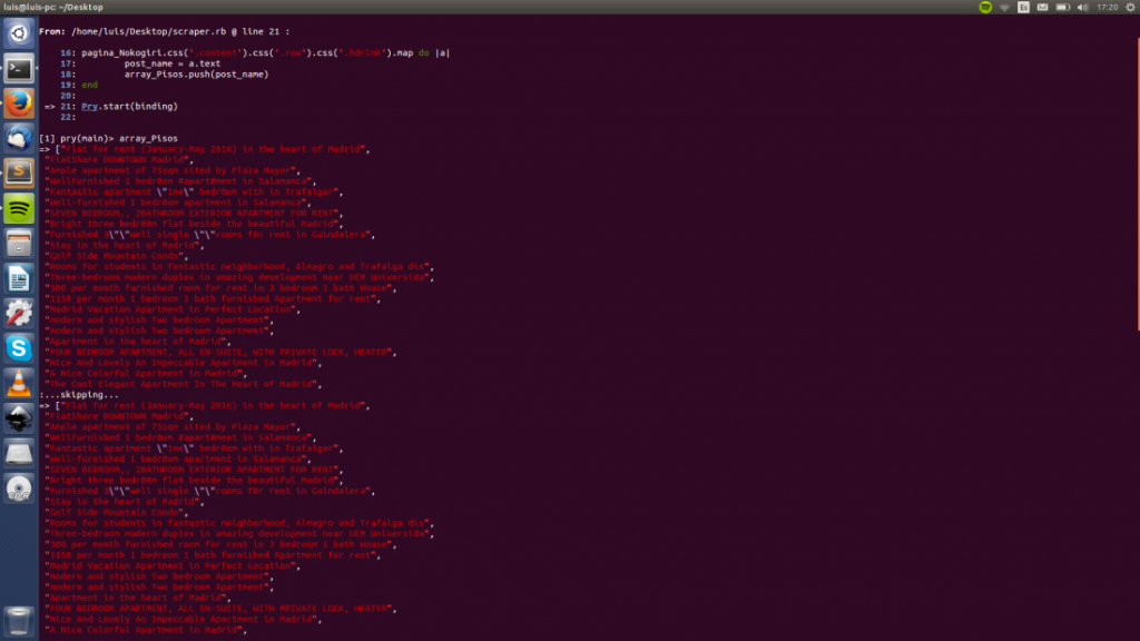 array con titles